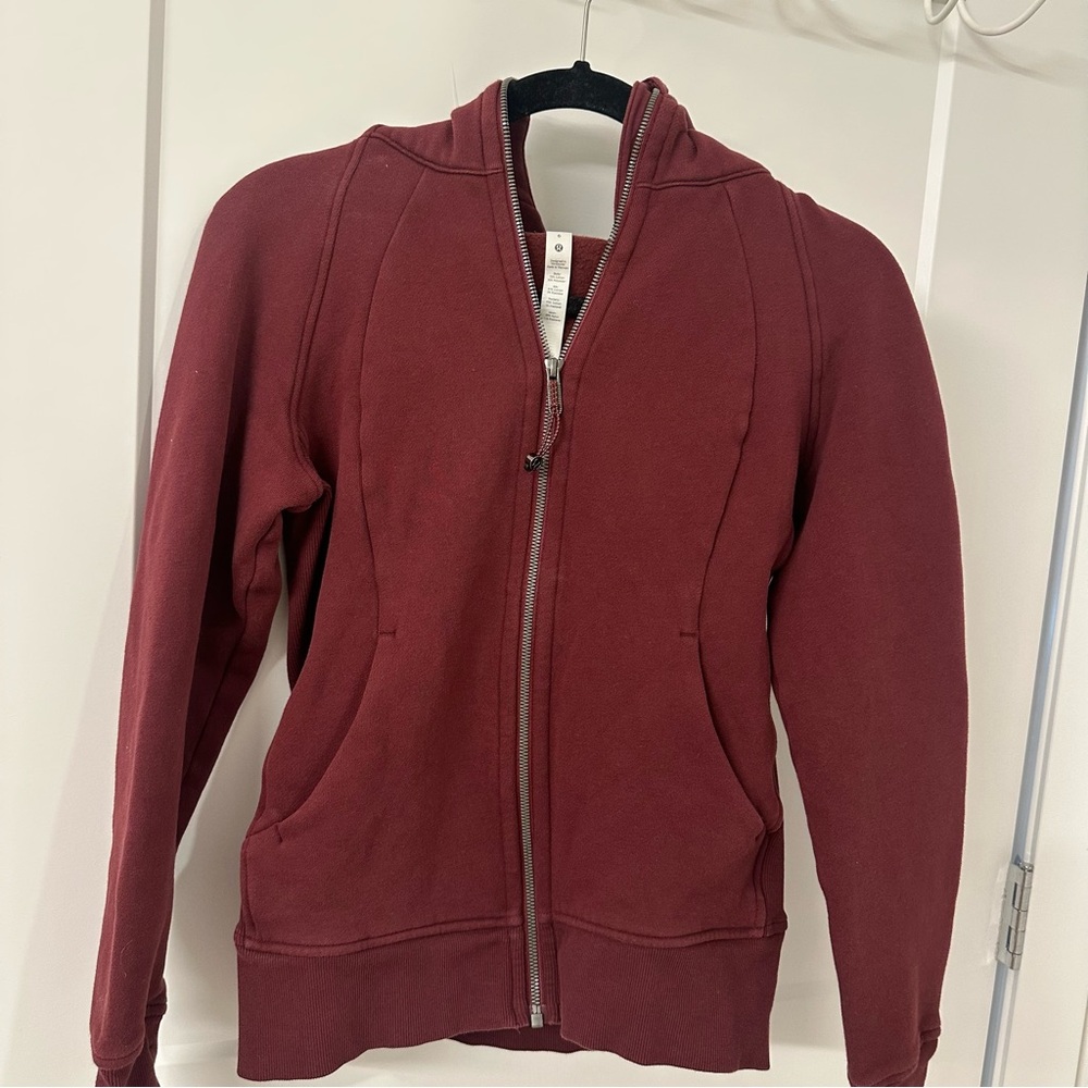 Lululemon Scuba Full Zip Red Merlot